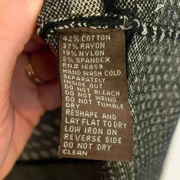 J. McLaughlin Stretch Knit Polka Dot A-Line Skirt, Womens Size Large - Picture 6 of 6